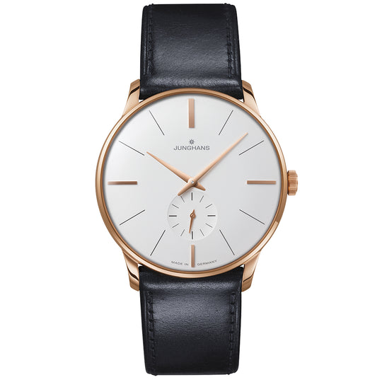 Junghans Meister Handwinding Unisex White/Rose Gold Watch 27/5002.02