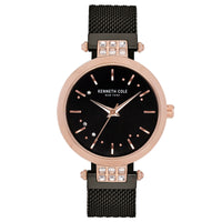 Analogue Watch - Kenneth Cole Ladies Black Watch KC50960003