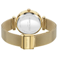Analogue Watch - Kenneth Cole Ladies Gold Watch KC50927003
