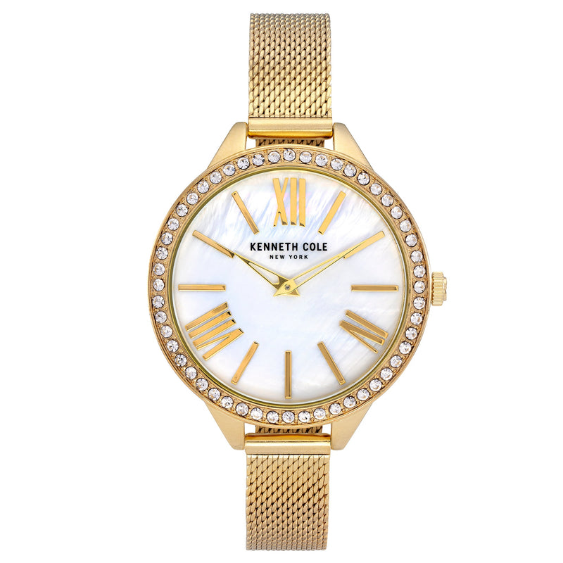 Analogue Watch - Kenneth Cole Ladies Gold Watch KC50939004