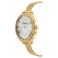 Analogue Watch - Kenneth Cole Ladies Gold Watch KC50939004