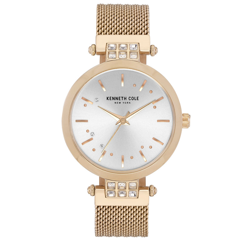 Analogue Watch - Kenneth Cole Ladies Gold Watch KC50960004