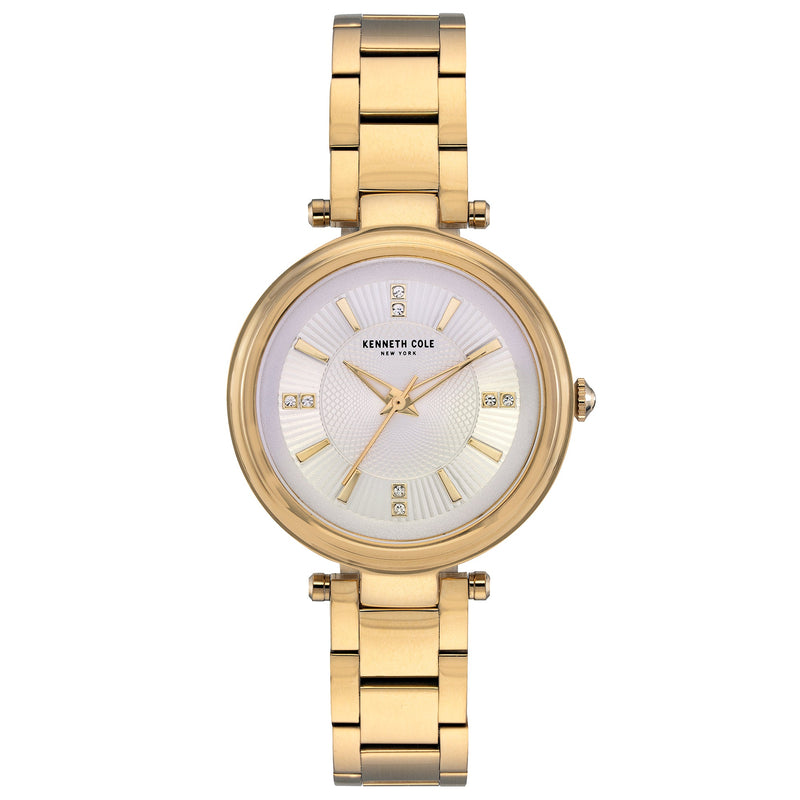 Analogue Watch - Kenneth Cole Ladies Gold Watch KC50961002