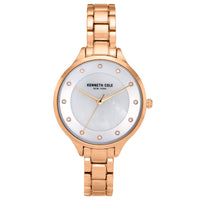 Analogue Watch - Kenneth Cole Ladies Rose Gold Watch KC50940002