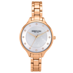 Analogue Watch - Kenneth Cole Ladies Rose Gold Watch KC50940002