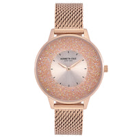 Analogue Watch - Kenneth Cole Ladies Rose Gold Watch KC51053003