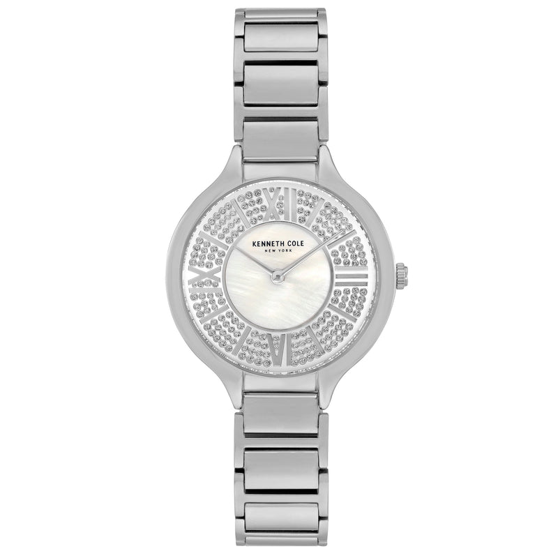 Analogue Watch - Kenneth Cole Ladies Silver Watch KC51054001