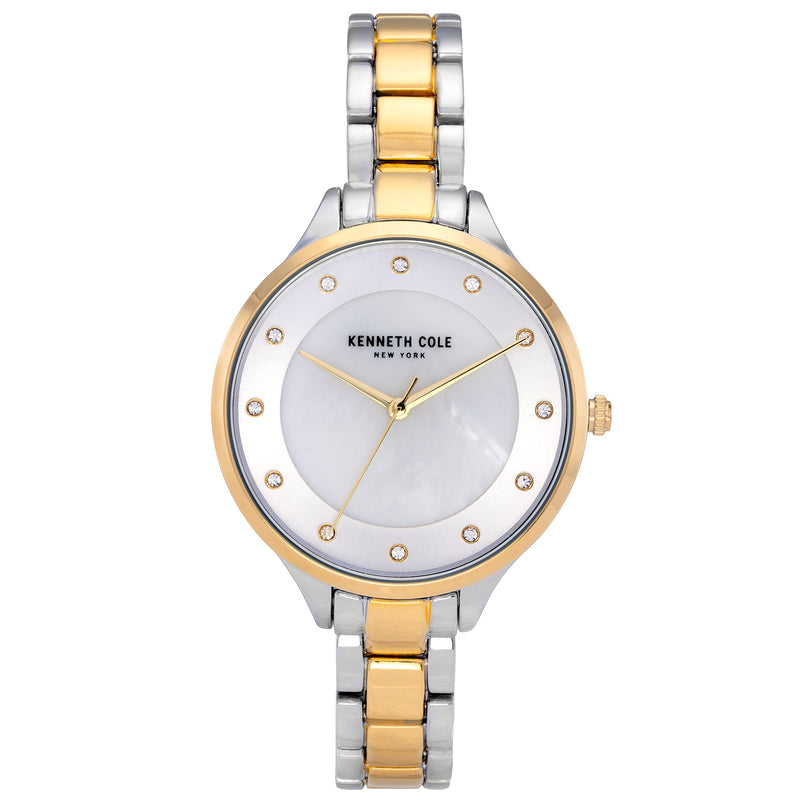 Analogue Watch - Kenneth Cole Ladies Two-Tone Watch KC50940004