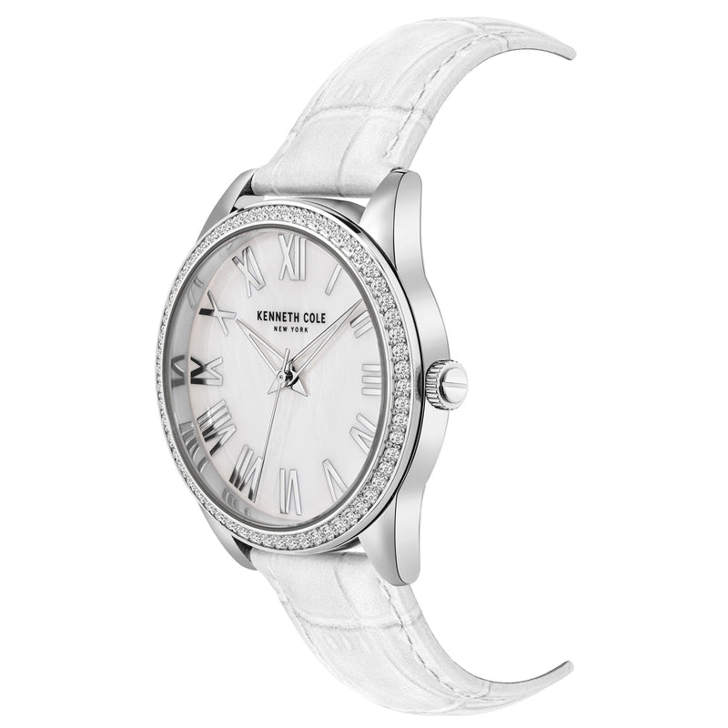 Analogue Watch - Kenneth Cole Ladies White Watch KC50941001