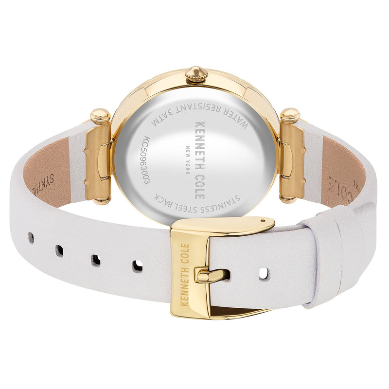 Analogue Watch - Kenneth Cole Ladies White Watch KC50963003