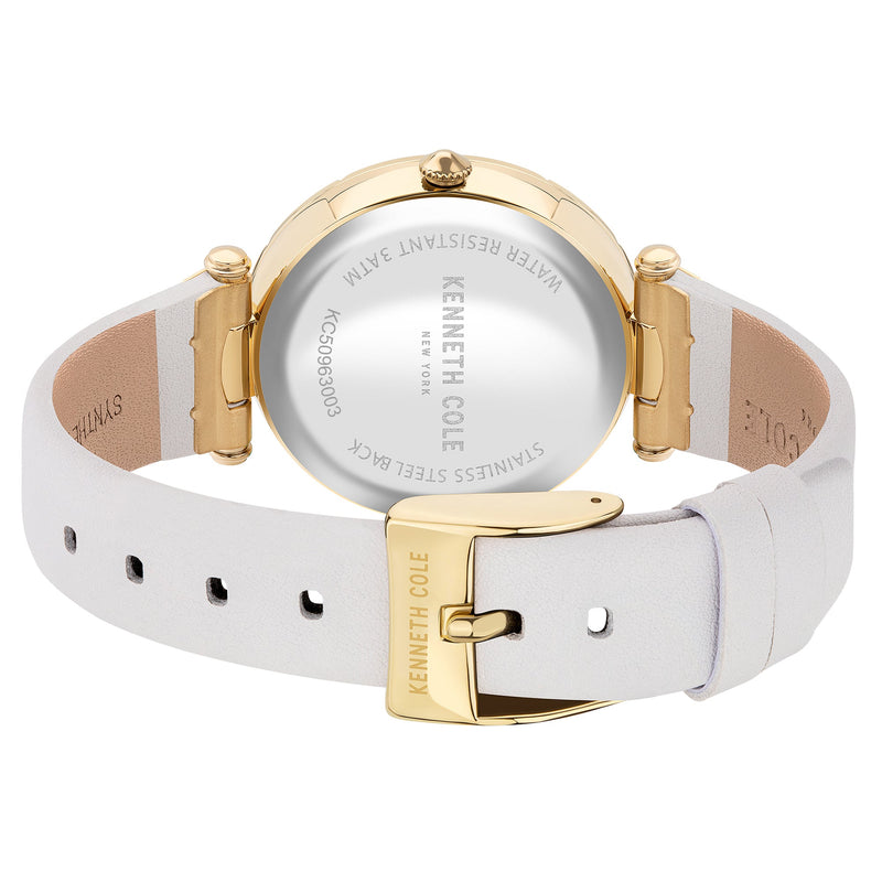 Analogue Watch - Kenneth Cole Ladies White Watch KC50963003