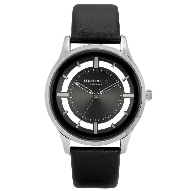 Analogue Watch - Kenneth Cole Men's Black Watch KC50883001