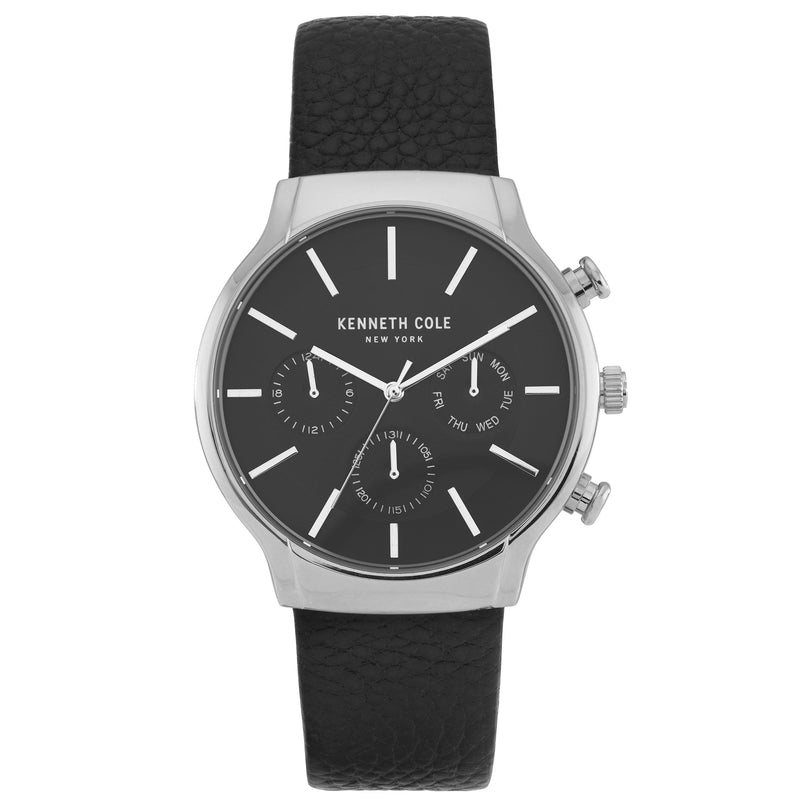 Analogue Watch - Kenneth Cole Men's Black Watch KC50928001