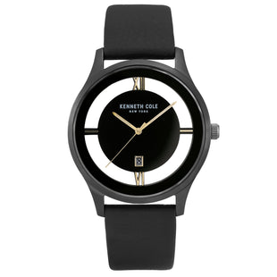 Analogue Watch - Kenneth Cole Men's Black Watch KC50979007