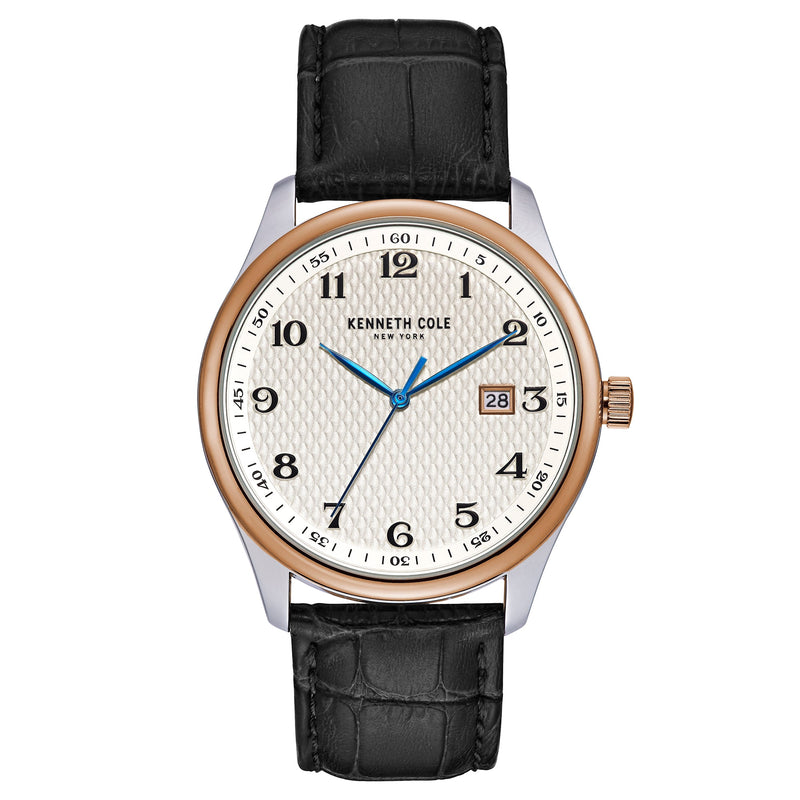 Analogue Watch - Kenneth Cole Men's Black Watch KC51049003