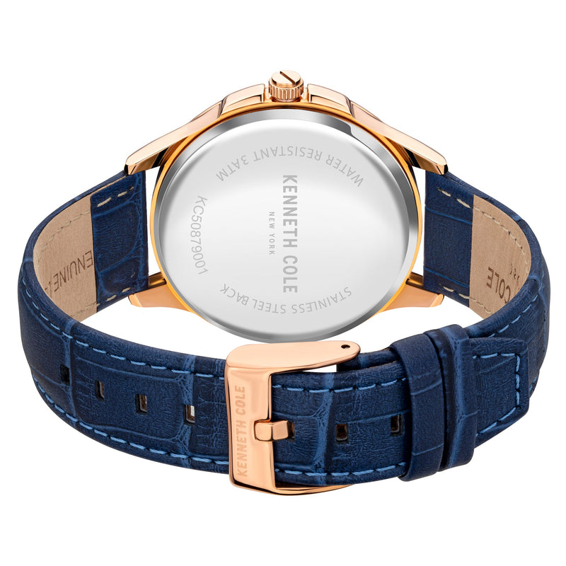 Analogue Watch - Kenneth Cole Men's Blue Watch KC50879001