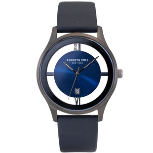 Analogue Watch - Kenneth Cole Men's Blue Watch KC50979010
