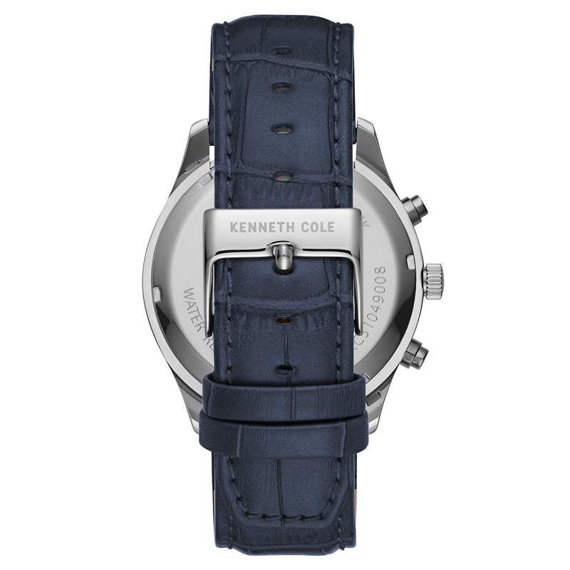 Analogue Watch - Kenneth Cole Men's Blue Watch KC51049007