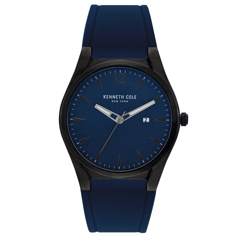 Analogue Watch - Kenneth Cole Men's Blue Watch KC51086002