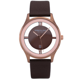 Analogue Watch - Kenneth Cole Men's Brown Watch KC50979009