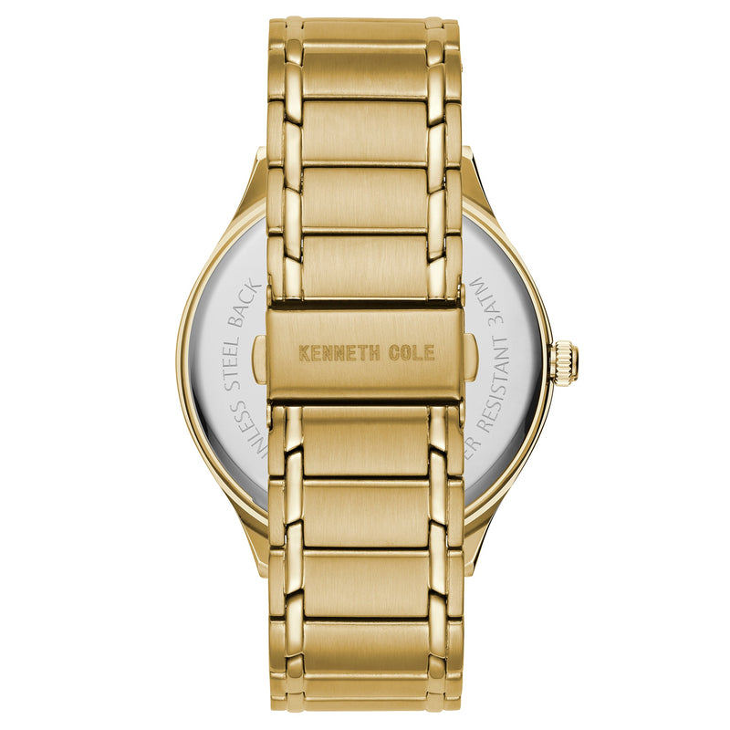 Analogue Watch - Kenneth Cole Men's Gold Watch KC51048005