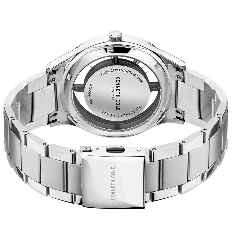 Analogue Watch - Kenneth Cole Men's Silver Watch KC50979006