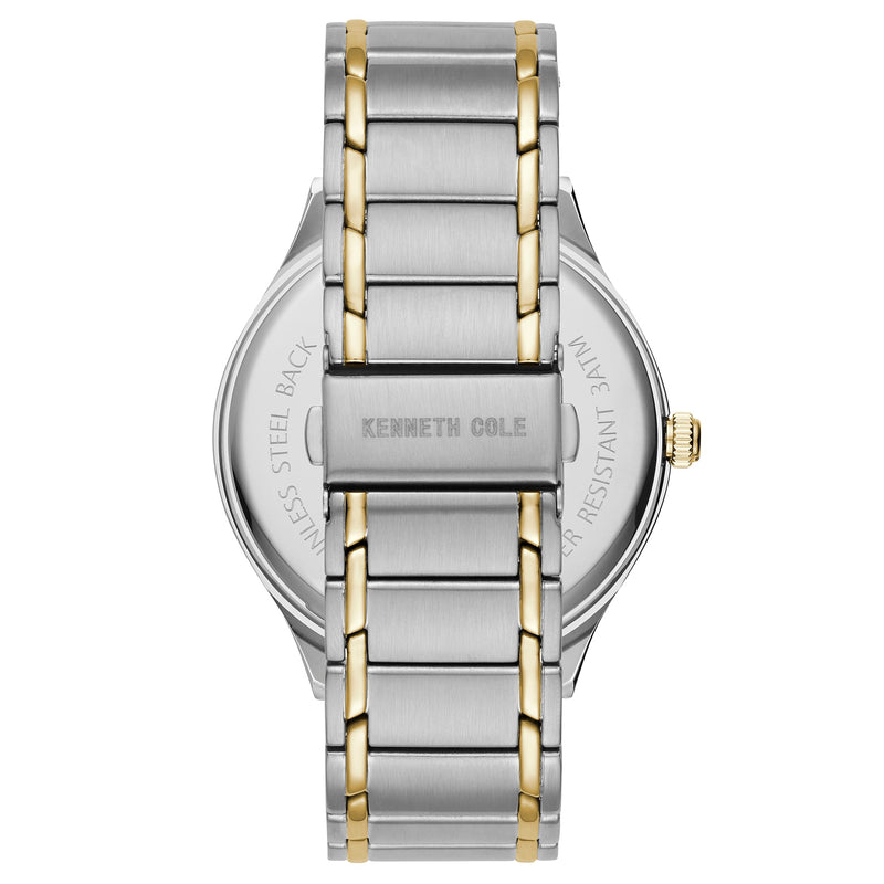Analogue Watch - Kenneth Cole Men's Two-Tone Watch KC51048004
