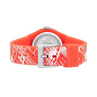 Analogue Watch - Ladies Urban Etch Orange-White Rubber Strap Superdry Watch SYL292WP