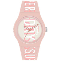 Analogue Watch - Ladies Urban Flow Pink Rubber Strap Superdry Watch SYL272P