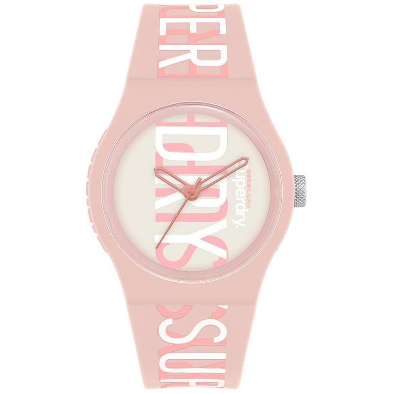 Analogue Watch - Ladies Urban Flow Pink Rubber Strap Superdry Watch SYL272P