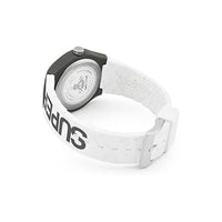 Analogue Watch - Ladies Urban Glitter White Rubber Strap Superdry Watch SYL189WB