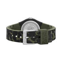 Analogue Watch - Ladies Urban Leopard Green-Black Rubber Strap Superdry Watch SYL299BN