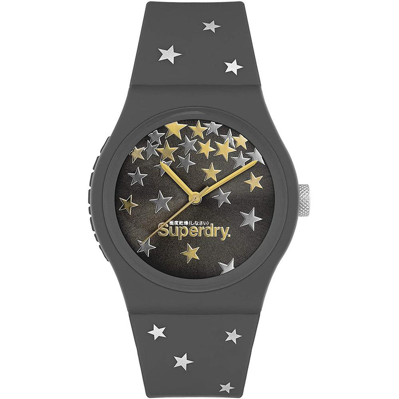 Analogue Watch - Ladies Urban Star Gray Rubber Strap Superdry Watch SYL275E