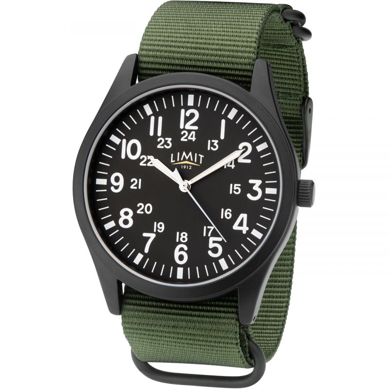 Analogue Watch - Limit 5723.37 Men's Green Pilot Watch