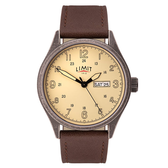 Limit 5792.01 Men's Brown Pilot Watch