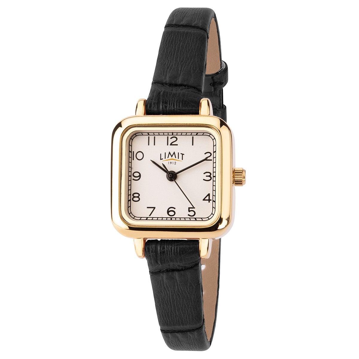 Vintage Limit Black Leather Watch Vintage VDB No Limit Polished 46mm Swiss Automatic ETA 2824  main image 2