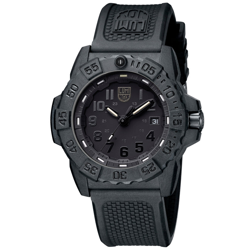Analogue Watch - Luminox Navy Seal Men's Black Watch XS.3501.BO.F