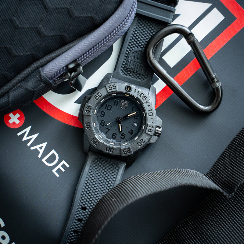 Analogue Watch - Luminox Navy Seal Men's Black Watch XS.3501.BO.F