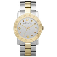 Analogue Watch - Marc Jacobs MBM3139 Ladies AMY Silver Two-Tone Watch