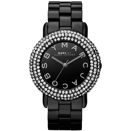 Marc Jacobs MBM3193 Ladies Marci Crystal Black Watch