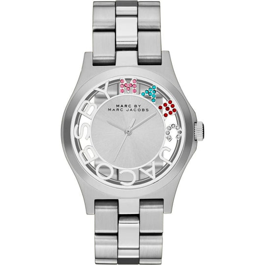 Marc Jacobs MBM3262 Ladies Henry Skelton Silver Watch