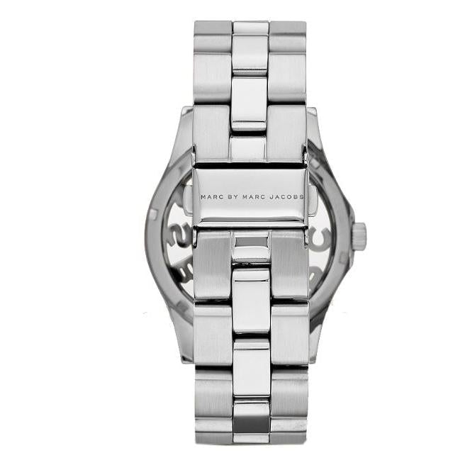 Analogue Watch - Marc Jacobs MBM3262 Ladies Henry Skelton Silver Watch