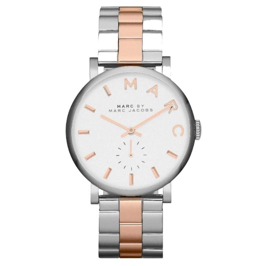 gold tone marc jacobs baker watch rose gold Marc Jacobs MBM3312 Ladies Baker Two Tone Watch from WatchPilot