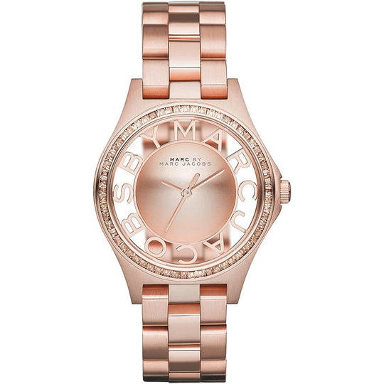 Marc Jacobs MBM3339 Ladies Henry Glitz Rose Gold Watch