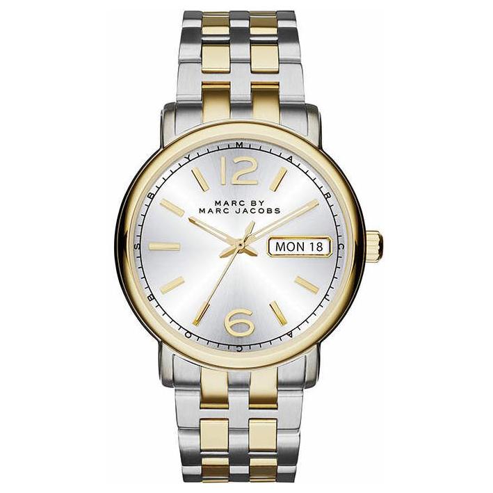 Analogue Watch - Marc Jacobs MBM3426 Ladies Fergus Silver Two-Tone Watch