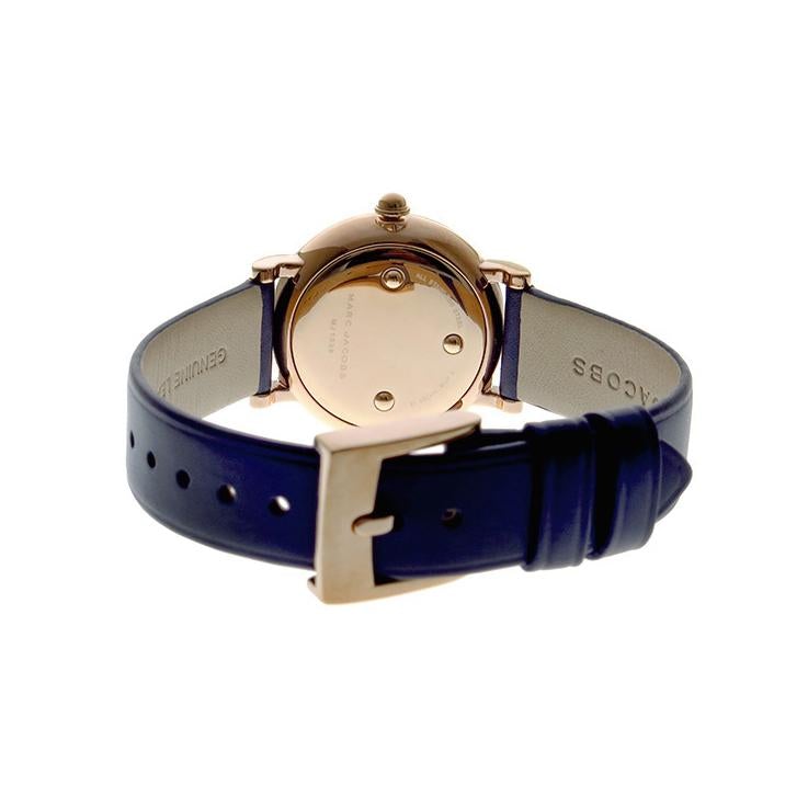 Analogue Watch - Marc Jacobs MJ1539 Ladies Mini Navy Blue Watch