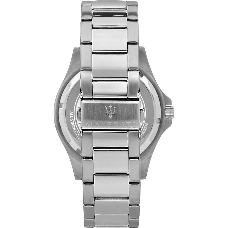 Analogue Watch - Maserati Sfida Men's Silver Watch R8853140005