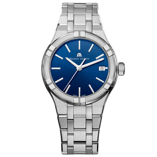 Maurice Lacroix Ladies Blue Aikon Quartz Watch AI1106-SS002-430-1