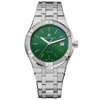 Analogue Watch - Maurice Lacroix Men's Green Aikon Quartz Watch AI1108-SS002-630-1