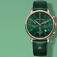 Analogue Watch - Maurice Lacroix Men's Green Eliros Chronograph  Watch EL1098-PVP01-620-5